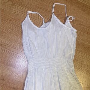 White Sleeveless romper